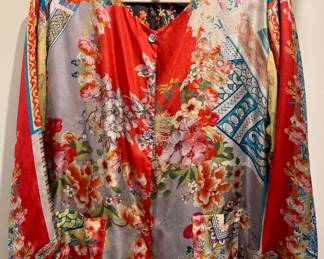 Johnny Was Silk Shirt