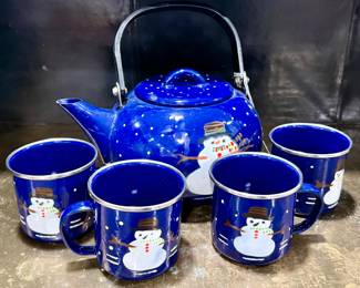 Snowman Tea Set