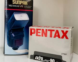 Sunpak & Pentax Camera Flash