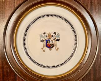 Vintage Chinese Armorial Plate