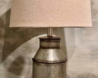 Milk Jug Accent Lamp with Linen Shade