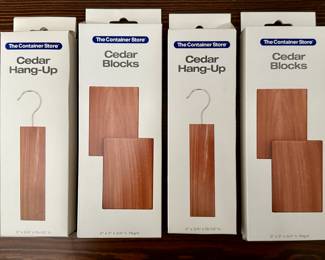 New Container Store Cedar Blocks/Hangers