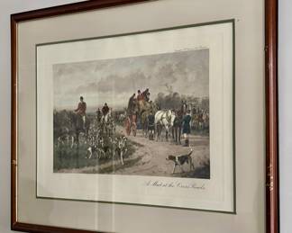 "A Meet at the Crossroads" Engraving