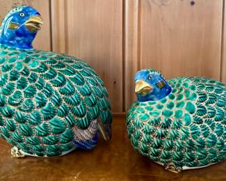 Porcelain Guinea Hens