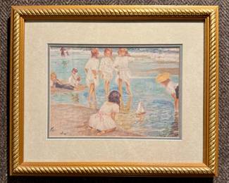 "A Holiday" Framed Print