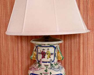 Pair, Chinese Famille Rose Style Table Lamps