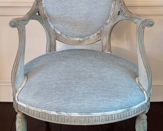 (2) Upholstered Armchairs
