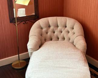 Upholstered Down Chaise Lounge