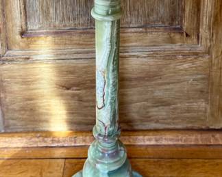 Green Onyx Pedestal Side Table