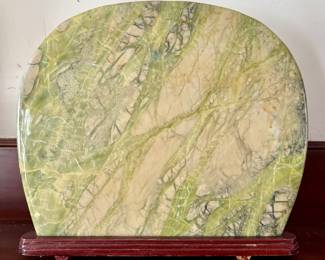 Polished Stone on Stand