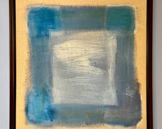 "Shades of Blue" Abstract Oil on Canvas