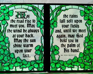 An Irish Blessing Stained Glass