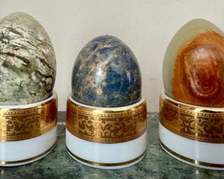 Alabaster & Onyx Eggs