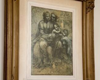 "The Virgin & Child with St. Anne" Framed Print