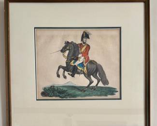 "The Prince of Orange" Hand Colored Lithograph