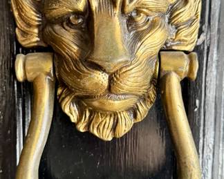 Brass Lion Door Knocker