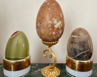 Alabaster & Onyx Eggs