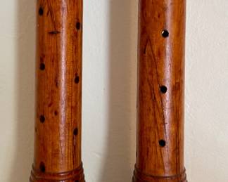 Antique Bobbin Candlesticks