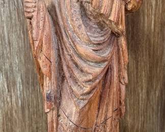 Carved "Mother & Child" Wood Figure