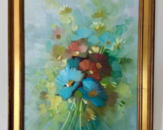 Floral Oil on Canvas