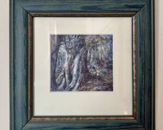 "In the Dark Wood" Watercolor, Signed John Fisher