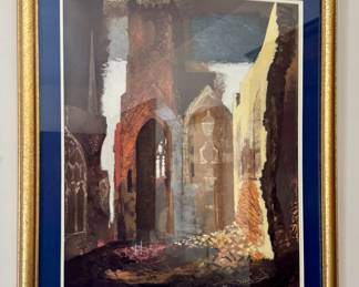 Watercolor, Signed John Piper
