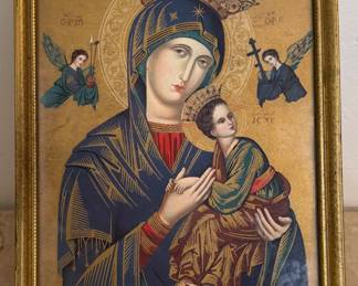 Byzantine-style icon of Our Lady of Perpetual Help