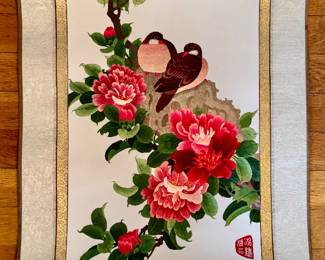 Chinese Embroidery Wall Hanging