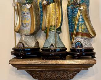 Chinese Cloisonne Figures