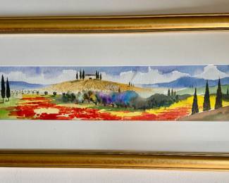 "Hills of Tuscany" Watercolor