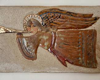 Art Pottery Angel Wall Hanging