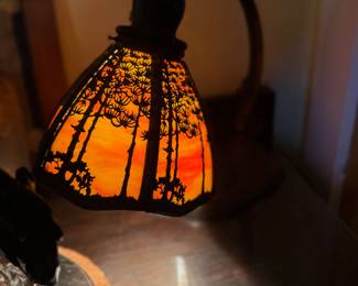 HANDEL BAMBOO OVERLAY DESK LAMP