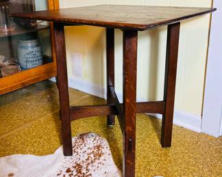 L. & J.G. Stickley Inc. Furniture Table with label