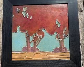 ROOKWOOD FAIENCE TILE — Framed Wall Art (23.5" x 23.5")
Striking, marked Rookwood faience tile presented in a clean Dard Hunter Studios modern frame—a standout Arts & Crafts / architectural accent piece that displays beautifully.
Tile size: 17.75" x 17.75"
Overall framed size: 23.5" x 23.5"
Mark: Rookwood faience (marked)
Frame: Dard Hunter Studios modern frame
Perfect for collectors of Rookwood, Arts & Crafts décor, architectural salvage, and bold statement wall pieces.
Keywords: Art Pottery, vase