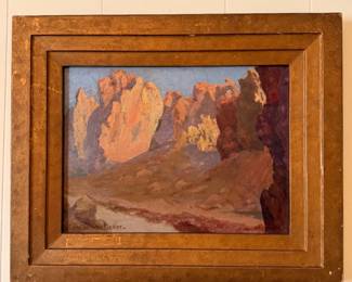 Charles Kern Fiedler (1885–1960) — Western / Southwestern Landscape
Original Oil Painting
Original oil painting by Charles Kern Fiedler, an American artist and architect associated with California Impressionism and early Southwestern landscape painting.