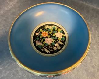 Vintage Hand-Painted Floral Motif Nippon Pedestal Bowl