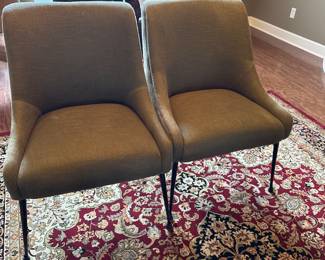 There are six of these. Anthropologie chairs.