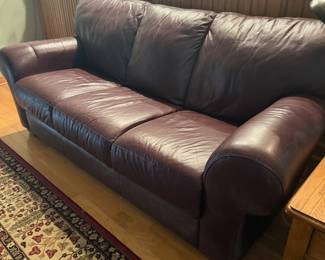 leather sofa one