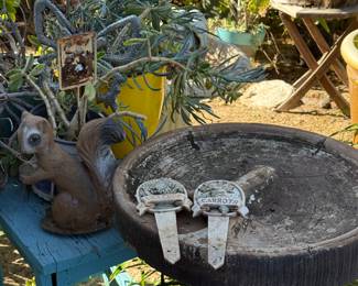 bird feeders and baths