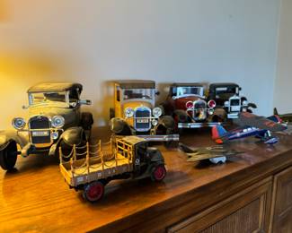 Model cars and airplanes (many more not pictured)