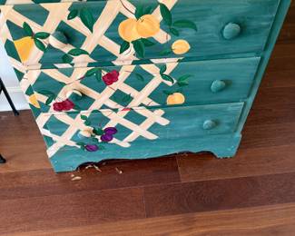 #25B - $110  -Painted 3 drawer chest