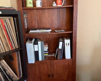 #65 - $80 - 3 book Shelves combo cabinet 30x11x72
