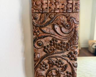 #10 - $90 - Wall mirror with carved composite frame 33wx44t