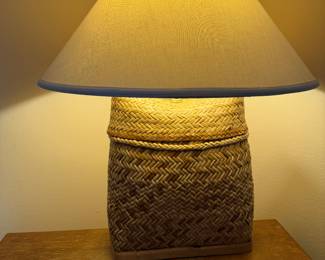 #60 - $68 - Rattan lamp basket style 20x24T
