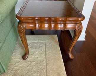 #13 - $90 - Wood side table with burl veneer top 24wx28dx21t
