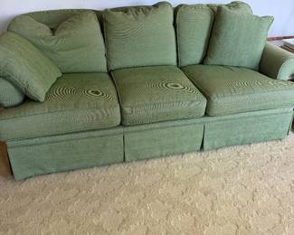 #11 - $400 - Pearson green corduroy couch 79wx36dx32t