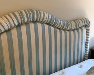 #43 - $190 - King fabric stripped headboard 56x84
