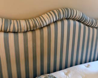#43 - $190 - King fabric stripped headboard 56x84
