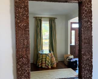 #10 - $90 - Wall mirror with carved composite frame 33wx44t
