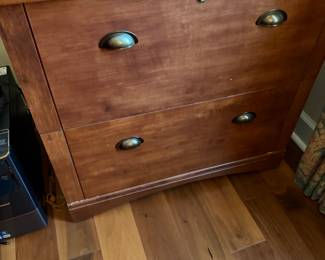 #67 - $48 - lateral file cabinet 2 drawers as is top 30Wx22Dx29T
